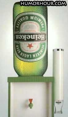 Heineken instead of water!