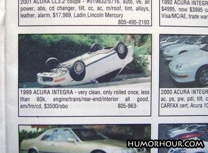 Funny Used Car Ad