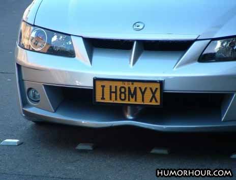 Car sign dedicated to his ex