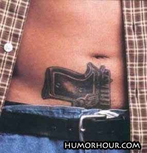 Gun tatoo