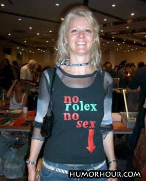 No rolex, no sex