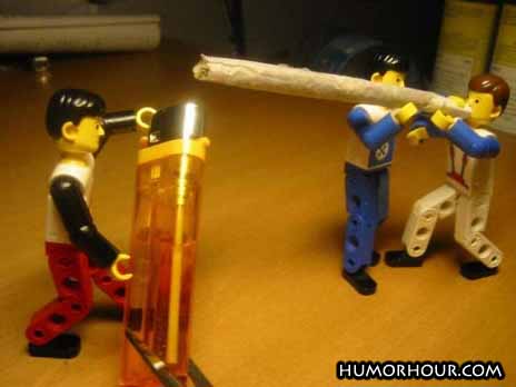 Smoking lego men