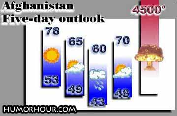 Afghanistan 5-day outlook