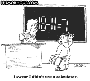 I didn't use a calculator